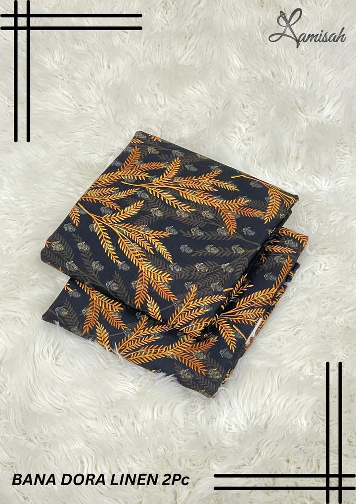 Bana Dora Linen Bara Arz 3.5 Yards D-4 Lamisah