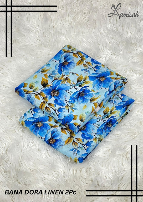 Bana Dora Linen Bara Arz 3.5 Yards D-10 Lamisah
