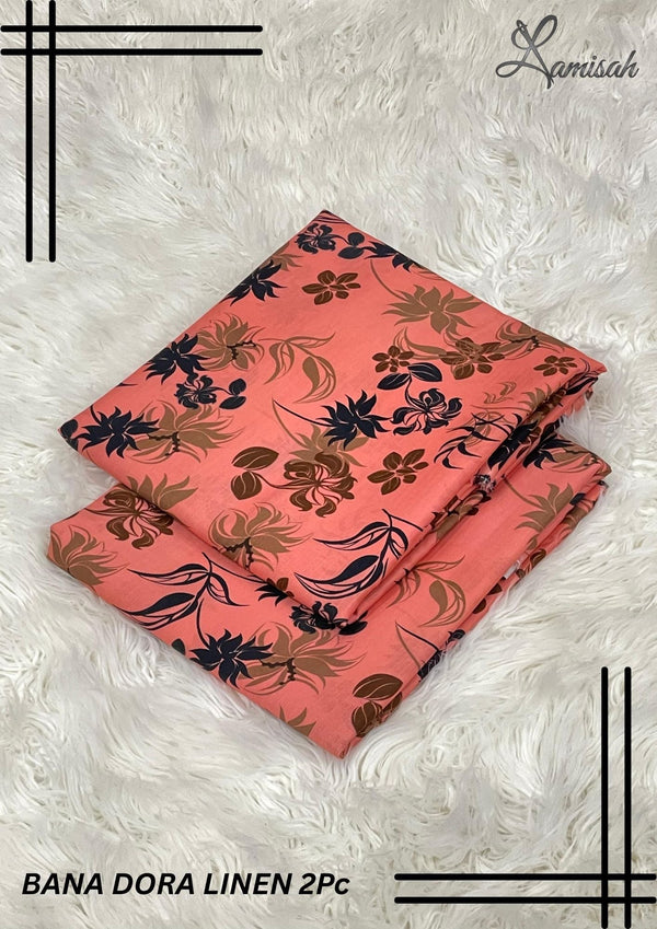 Bana Dora Linen Bara Arz 3.5 Yards D-11 Lamisah