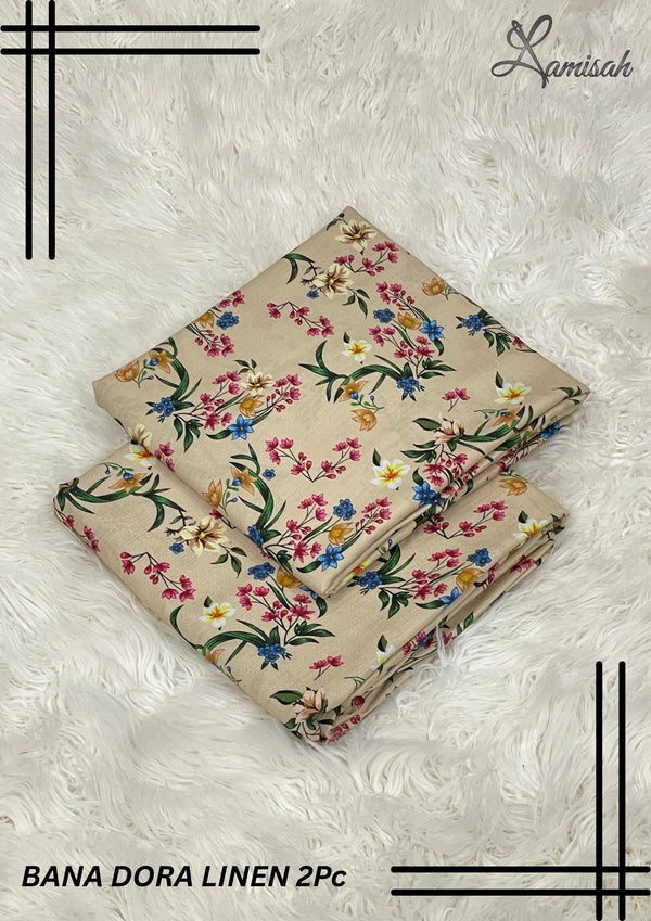 Bana Dora Linen Bara Arz 3.5 Yards D-9 Lamisah