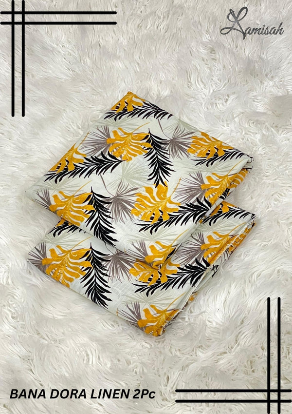 Bana Dora Linen Bara Arz 3.5 Yards D-6 Lamisah