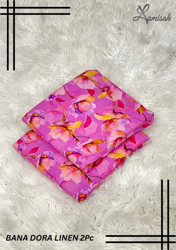 Bana Dora Linen Bara Arz 3.5 Yards D-7 Lamisah